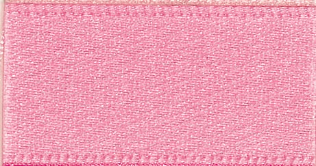 S 25MM DOUBLE SATIN RIBBON  X 20M 401 Dark Rose