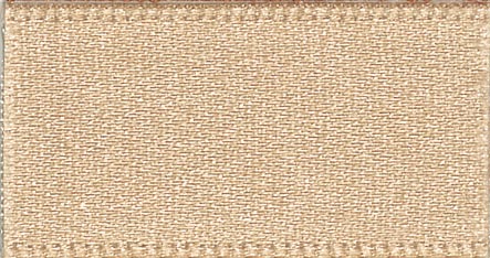 S 25MM DOUBLE SATIN RIBBON  X 20M 45 Ecru