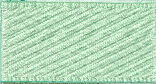 S 25MM DOUBLE SATIN RIBBON  X 20M 56 Mint Green