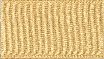 S 25MM DOUBLE SATIN RIBBON  X 20M 678 Honey Gold