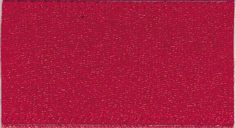 S 25MM DOUBLE SATIN RIBBON  X 20M 908 Scarletberry