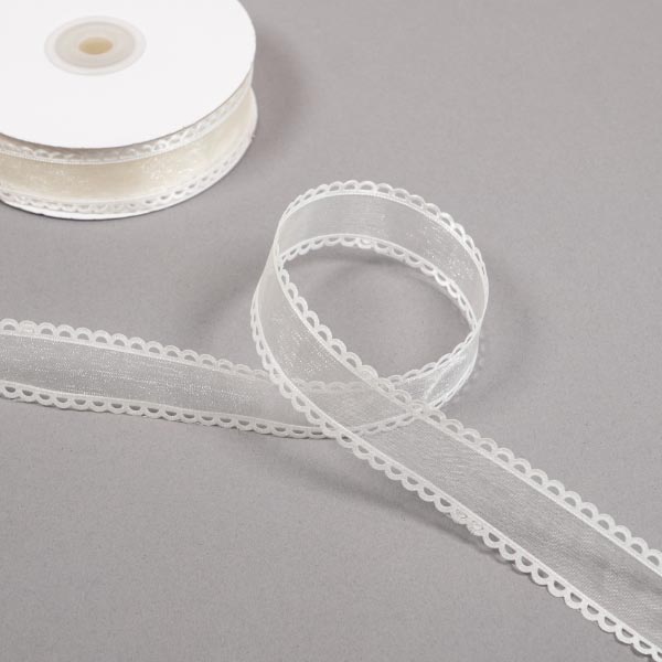 25MM SHEER LOOPED EDGE RIBBON 2