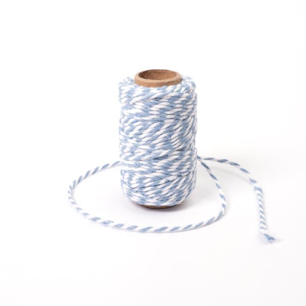 2MM BAKERS TWINE 20M 9 Pale Blue/White