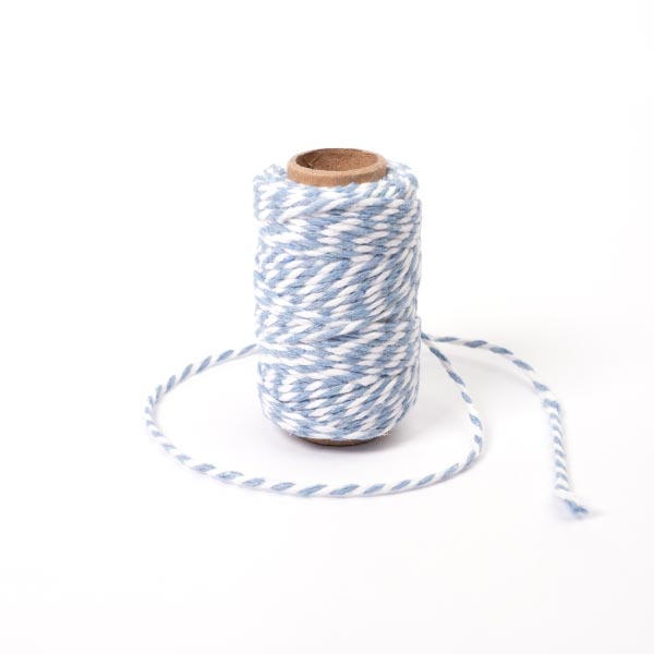 2MM BAKERS TWINE 20M 9 Pale Blue/White