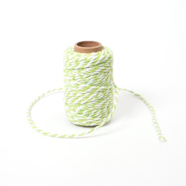 2MM BAKERS TWINE 20M 11 Green/White