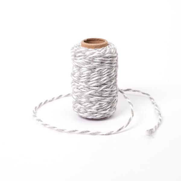 2MM BAKERS TWINE 20M 13 Grey/White