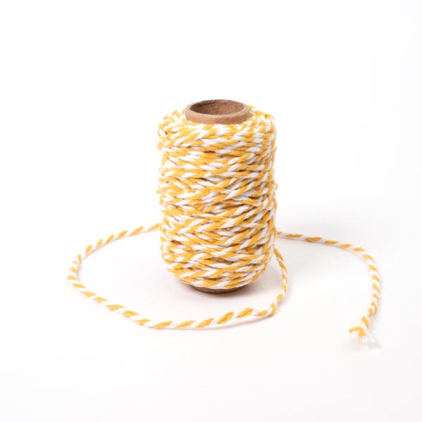 2MM BAKERS TWINE 20M 19 Yellow/White