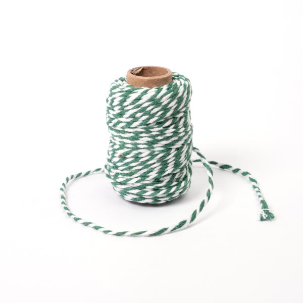 2MM BAKERS TWINE 20M 22 Forest/White