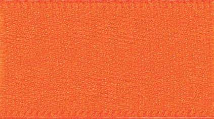 S 3MM DOUBLE SATIN RIBBON X 30M 42 Orange Delight