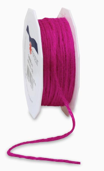 JUTE 2MM CORD 25M 606 Fuchsia