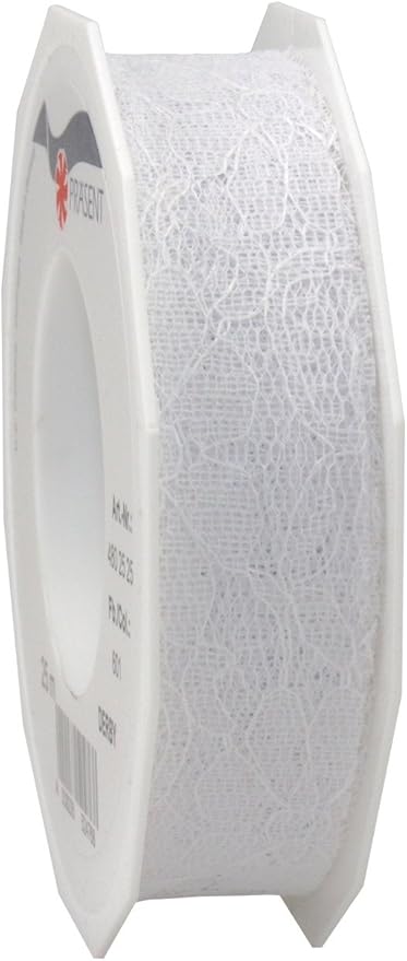 25MM (DERBY) LACE RIBBON - 25MT REELS 601