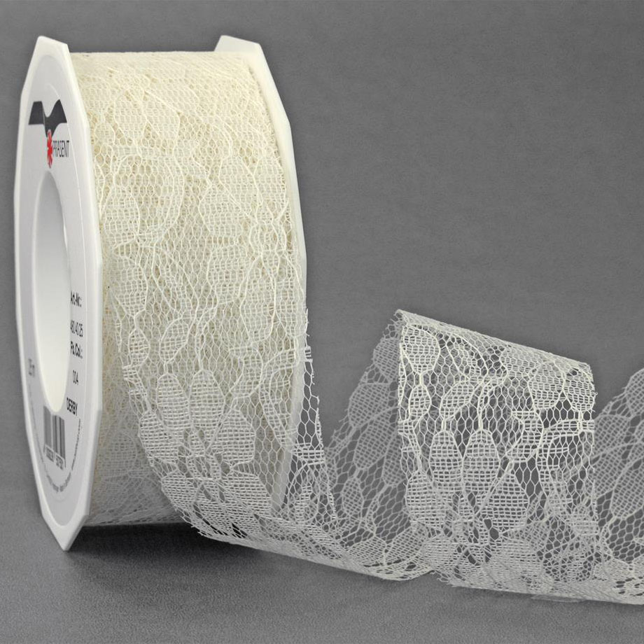 40MM (DERBY) LACE RIBBON - 25MT REELS 4