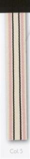 10MM DECKCHAIR STRIPE RIBBON 20M 5 Pink