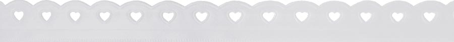 12MM LACE HEART - 15M 1 White