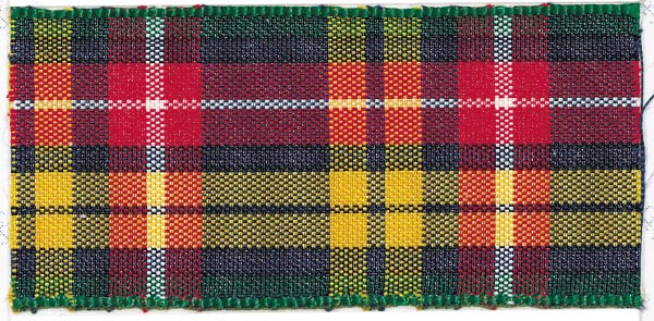 40MM POLYESTER TARTAN RIBBON X 25M 5 Buchanan