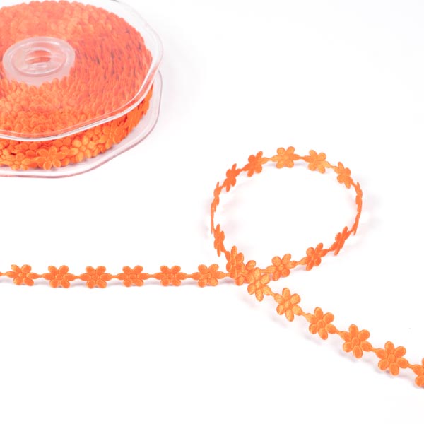 10MM SMALL DAISY RIBBON - 15MTS 247 Orange