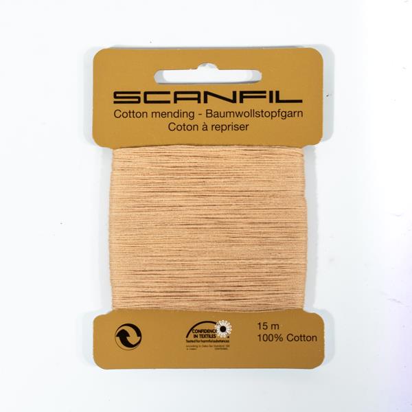 SCANFIL MENDING COTTON 15M X 10 CARDS 41 Beige