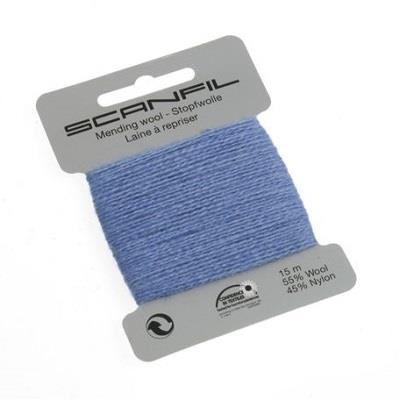 SCANFIL MENDING WOOL 15M X 10 CARDS 55 Pale Denim