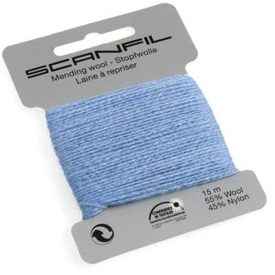 SCANFIL MENDING WOOL 15M X 10 CARDS 67 Baby Blue