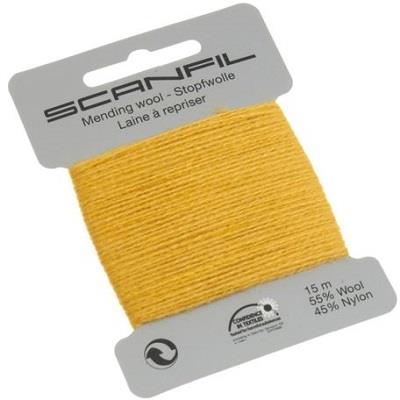 SCANFIL MENDING WOOL 15M X 10 CARDS 87 Sunshine Yellow