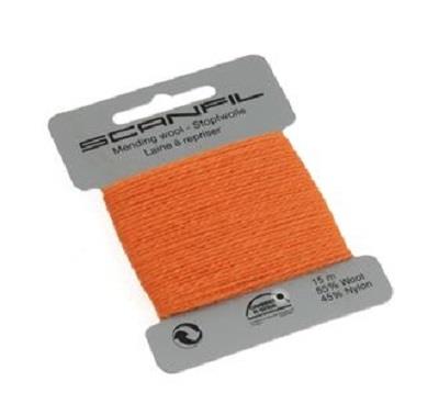 SCANFIL MENDING WOOL 15M X 10 CARDS 90 Pale Orange