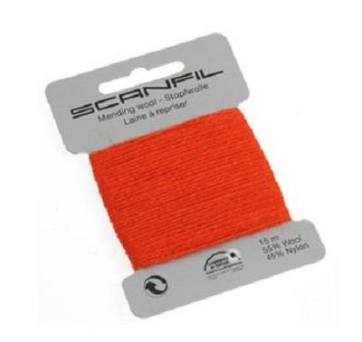 SCANFIL MENDING WOOL 15M X 10 CARDS 93 Bright Orange