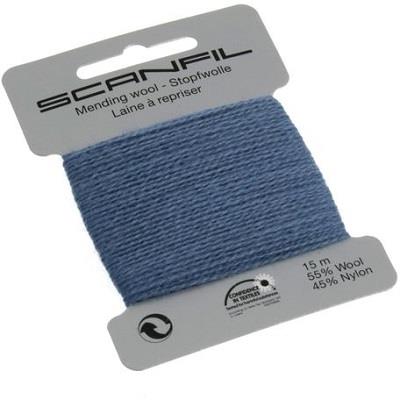 SCANFIL MENDING WOOL 15M X 10 CARDS 109 Slate Blue