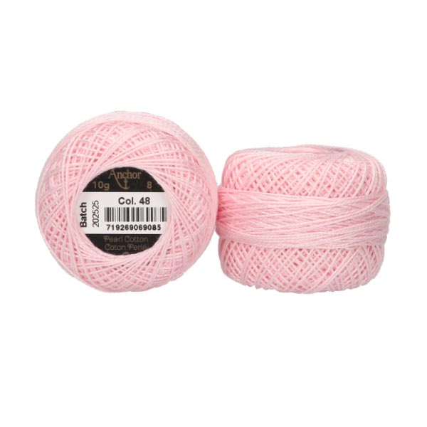 ANCHOR PEARL COTTON TKT 8 10 X 10G BALLS 48