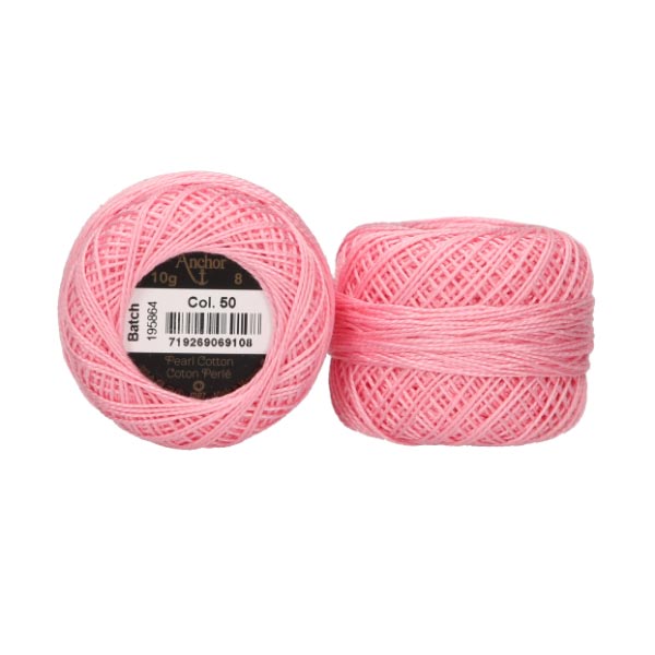 ANCHOR PEARL COTTON TKT 8 10 X 10G BALLS 50