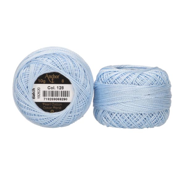 ANCHOR PEARL COTTON TKT 8 10 X 10G BALLS 128