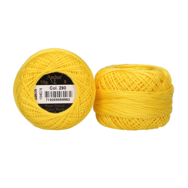 ANCHOR PEARL COTTON TKT 8 10 X 10G BALLS 290