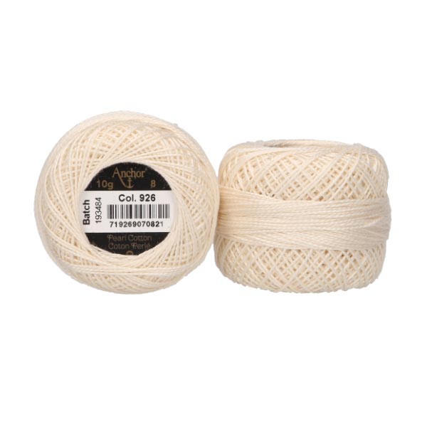 ANCHOR PEARL COTTON TKT 8 10 X 10G BALLS 926