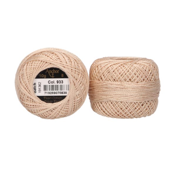 ANCHOR PEARL COTTON TKT 8 10 X 10G BALLS 933