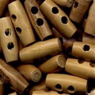 W37 2 HOLE WOODEN TOGGLE 30MM PER 100