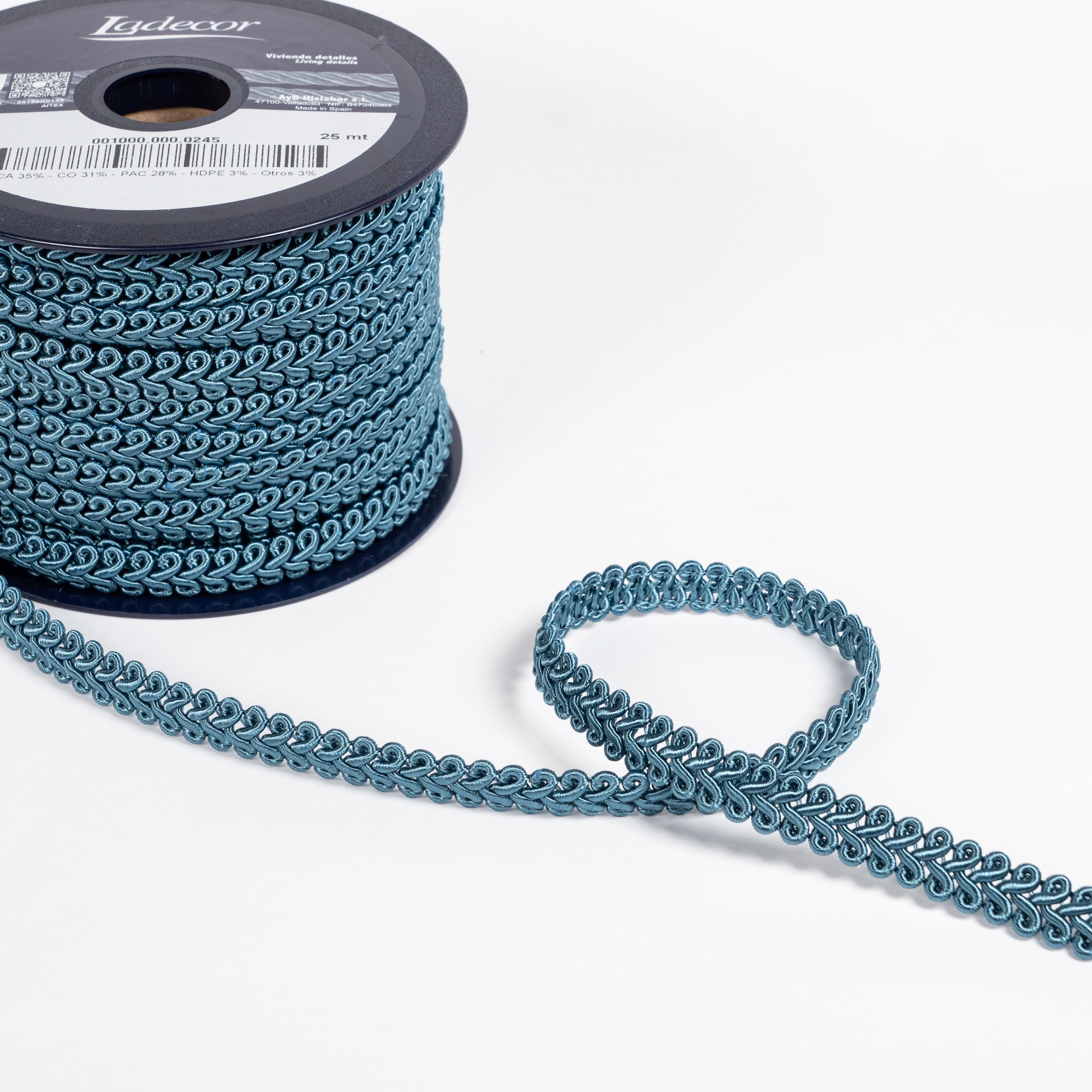 12MM FURNISHING BRAID 25M 245 Ice Blue