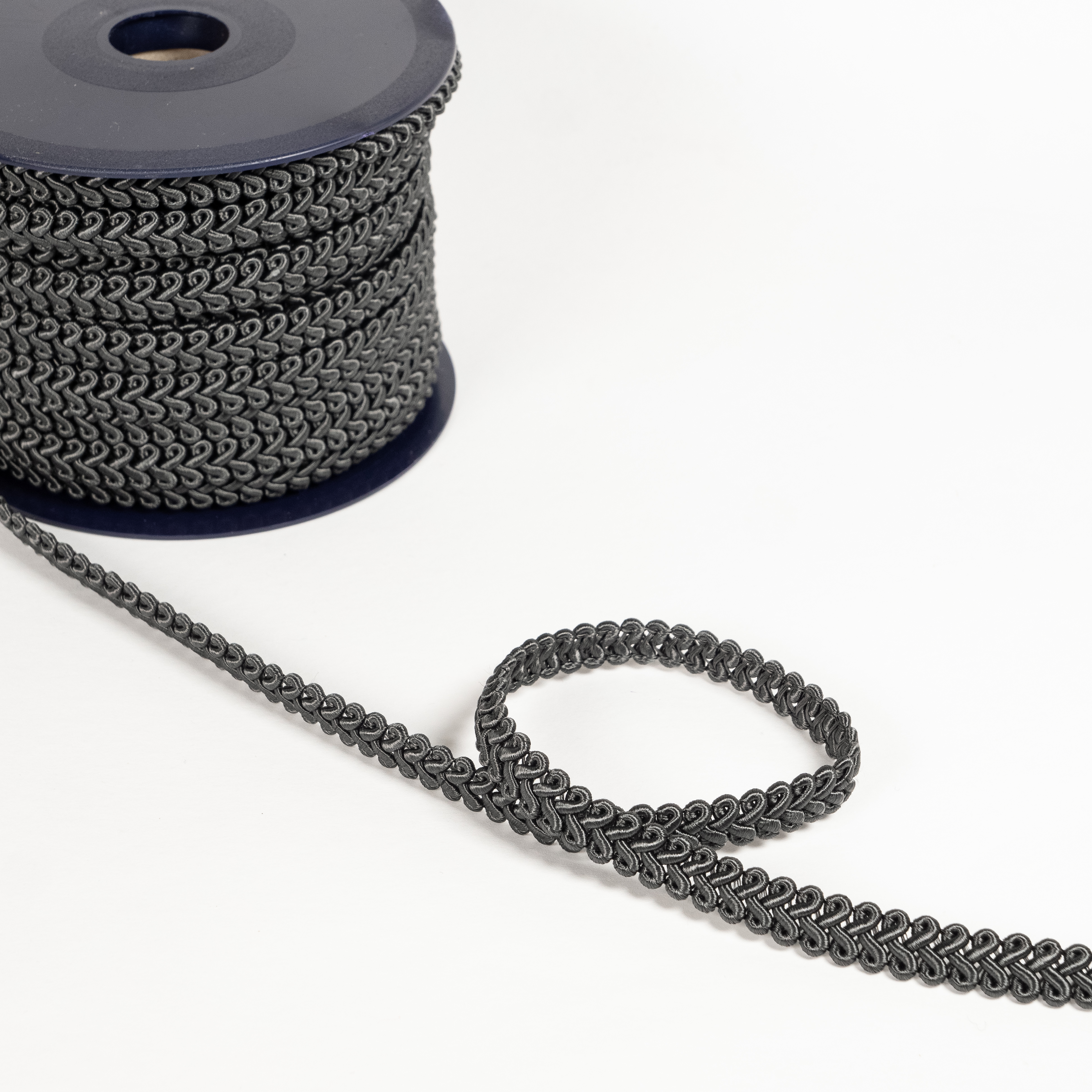 12MM FURNISHING BRAID 25M 357 Dark Grey
