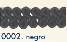 GIMP BRAID RAYON MIX 10MM 2 Black