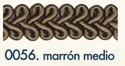 GIMP BRAID RAYON MIX 10MM 56 Mid Brown