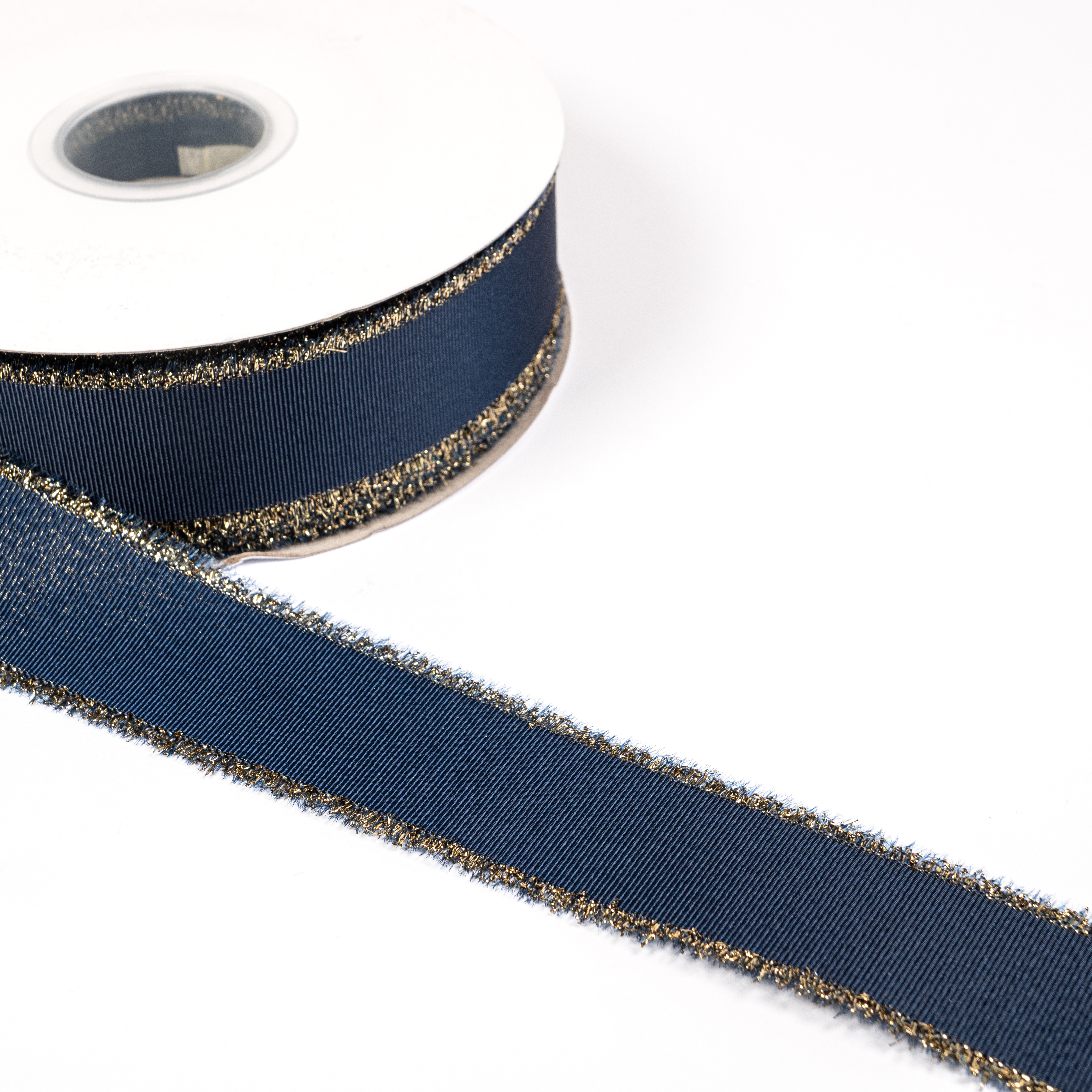 Old Blue French Velvet Ribbon Trim 16mm
