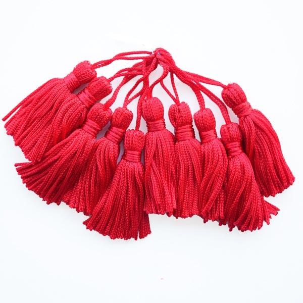 TASSELS 10PCS RED