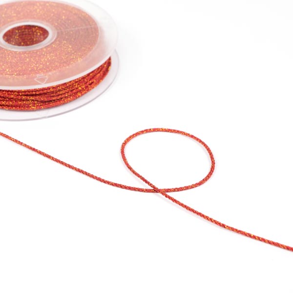 1MM METALISED CORD  - 50M 1009 Orange