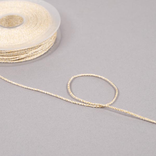 1MM METALISED CORD  - 50M 115 Gold