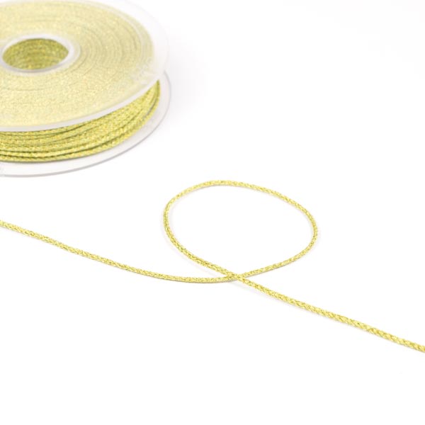 1MM METALISED CORD  - 50M 41 Lime