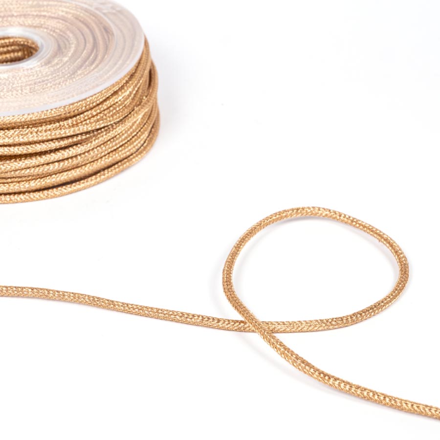 2MM POLYESTER CORD - 30M DARK GOLD 104