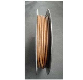 2MM ROUND CORD IMITATION LEATHER TAN