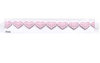 SMALL GINGHAM HEART TRIM 15M 152RJK