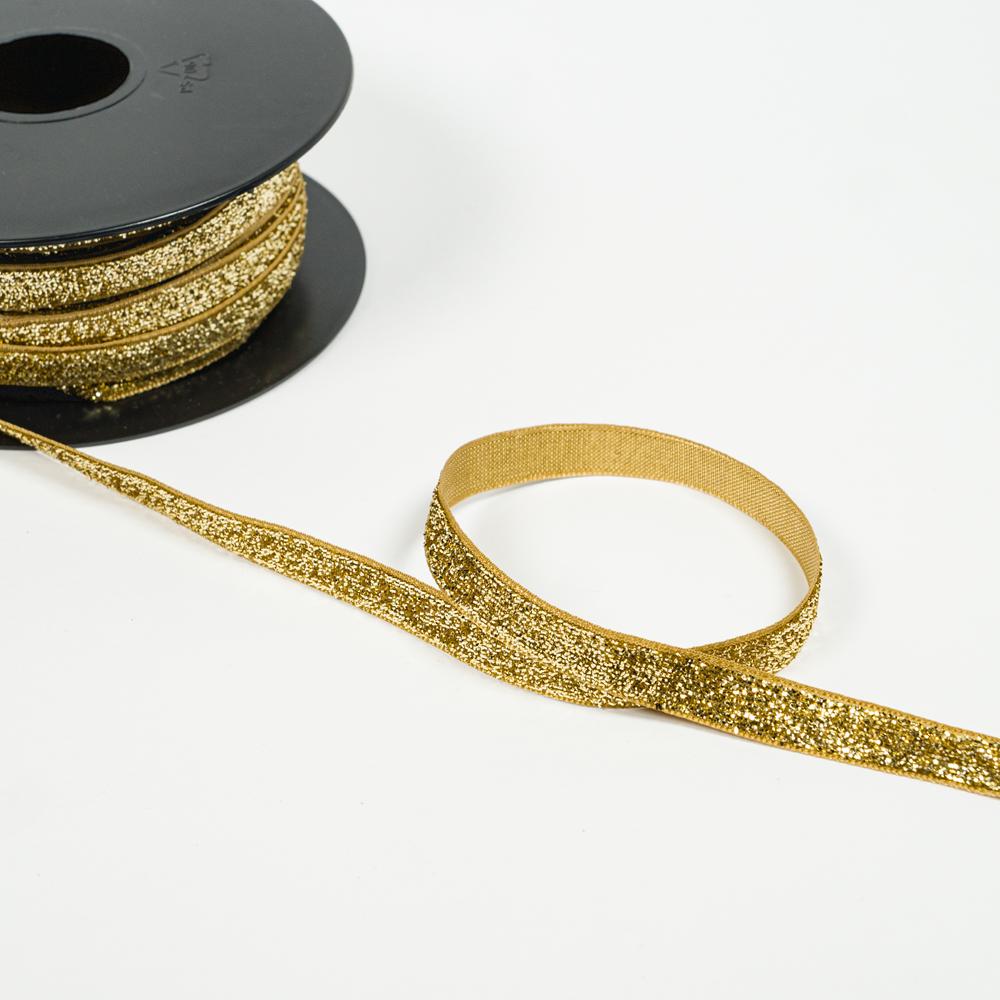 10MM GLITTER BAND 25 GOLD 20M 25 GOLD