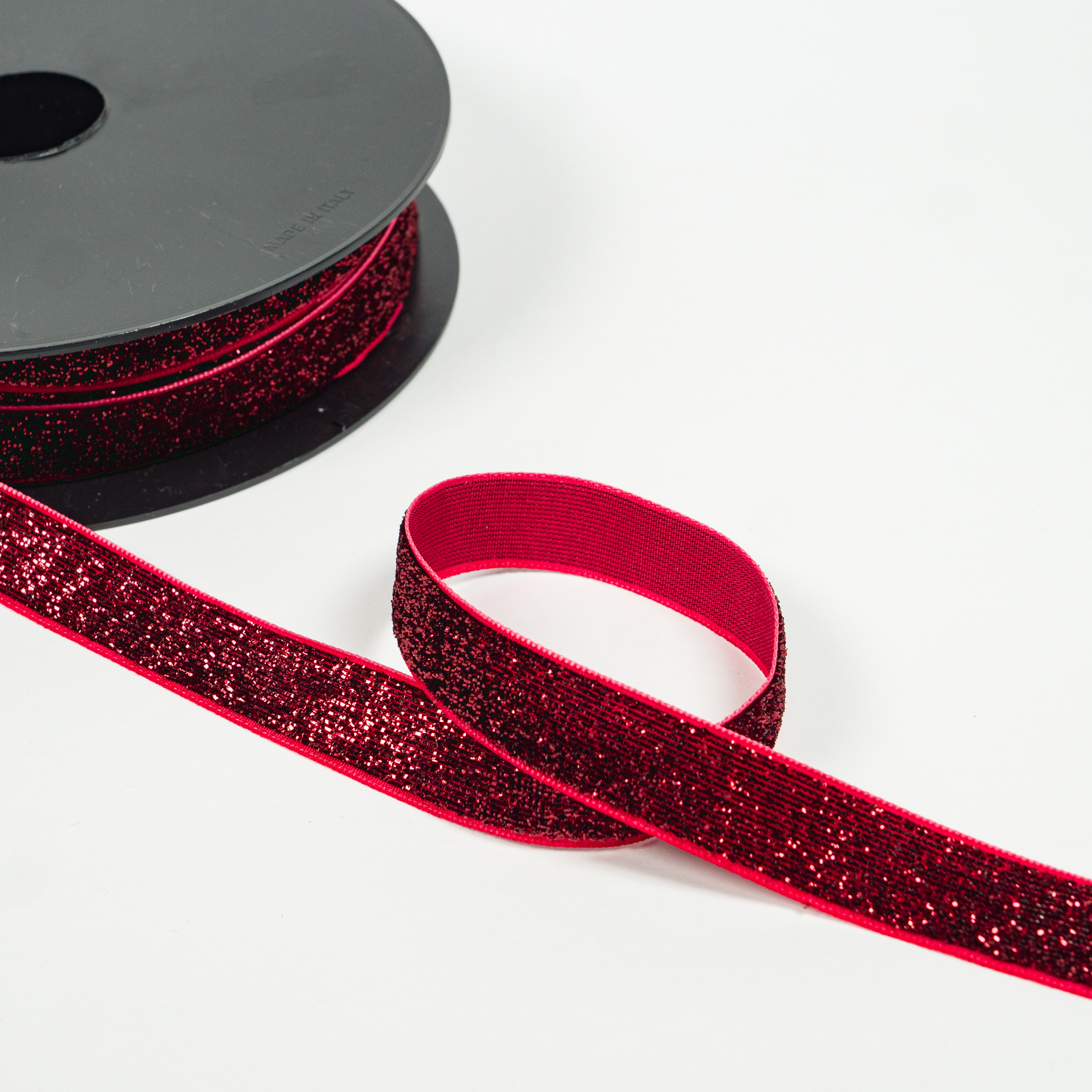 15MM GLITTER BAND 10 RED 20M 10 RED