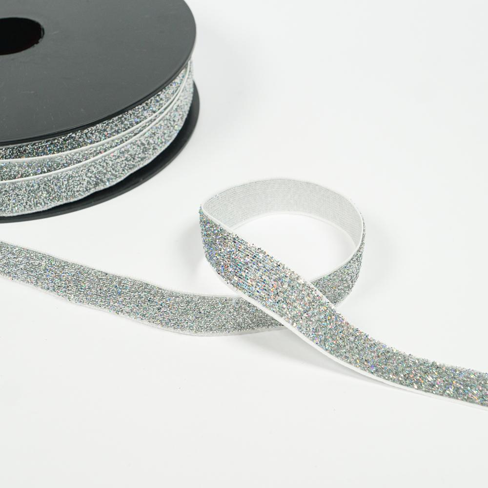 15MM GLITTER BAND 30 SILVER 20M 30 SILVER