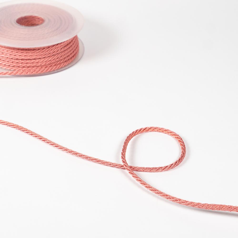 4MM RAYON SILK CREPE CORD 20M SALMON 133